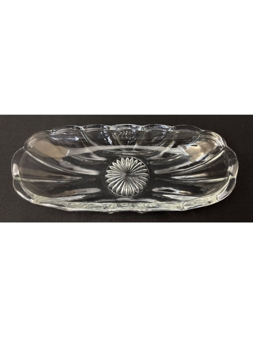 Anchor Hocking Vintage Butter Dish Banana Split Hot Dog Candy Boat Relish Dish - Picture 10 of 11